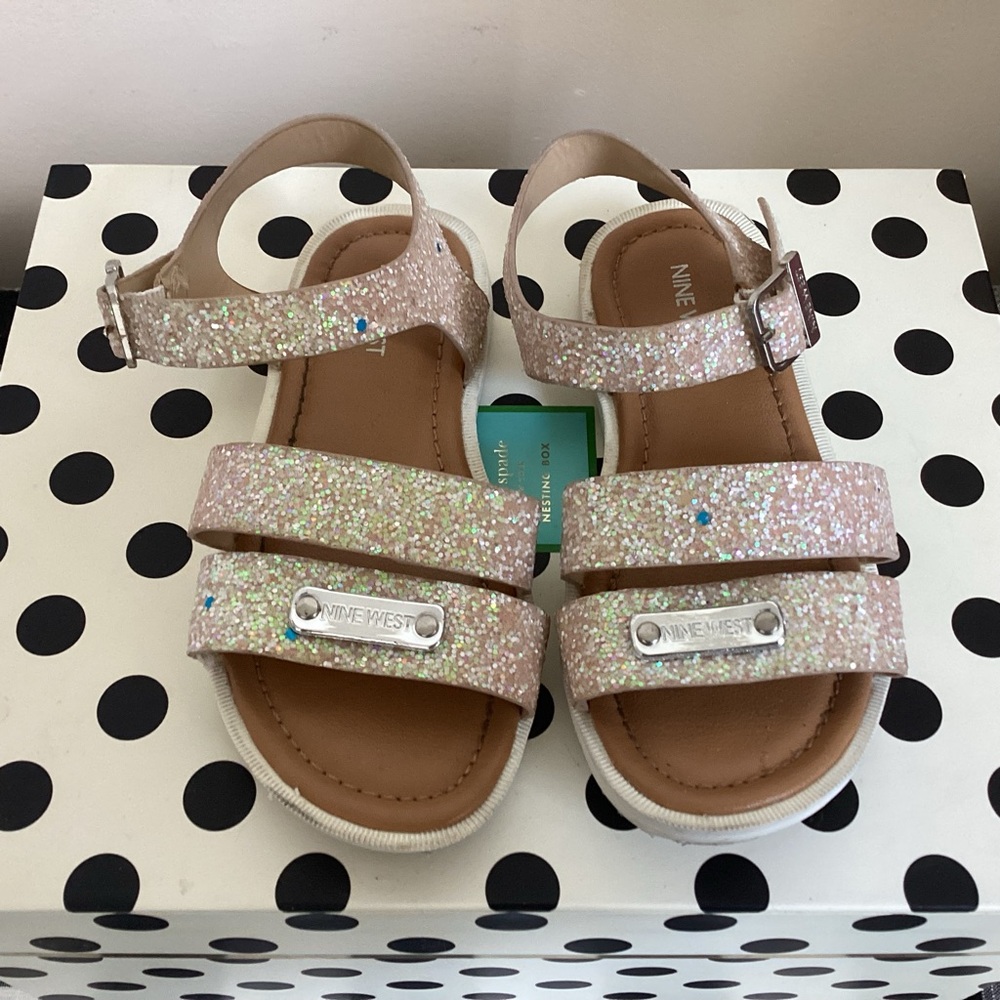 Nine West Glitter Sandals for Kids - Pink GUC